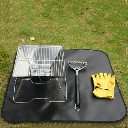 Skorter | CLS Outdoor Camping Silicone Fireproof Cloth Picnic Barbecue Heat Insulation Pad, Size: XL: 800x750mm