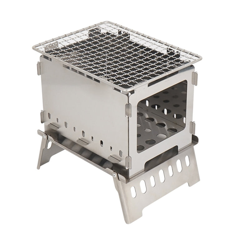 Skorter | Outdoor Folding Card Stove Barbecue Rack Camping Windproof Burning Fire Station