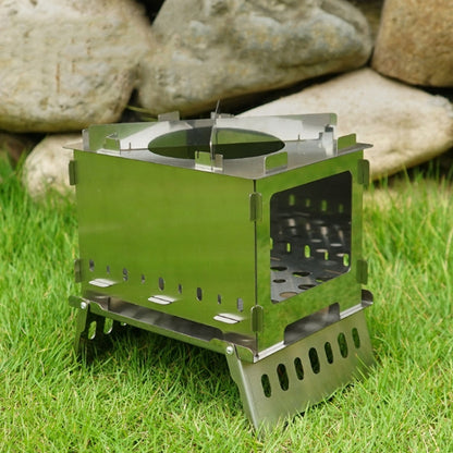 Skorter | Outdoor Folding Card Stove Barbecue Rack Camping Windproof Burning Fire Station