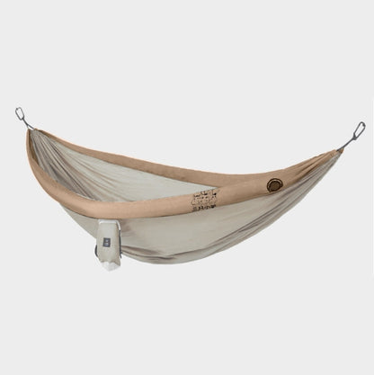 Skorter | Outdoor Double Inflatable Hammock Anti-Rollover Camping Swing, Size: 270x140cm(Khaki)