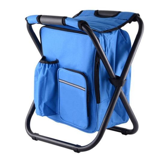 Skorter | Multifunctional Folding Stool Portable Ice Pack Stool Lightweight Outdoor Stool(Blue)