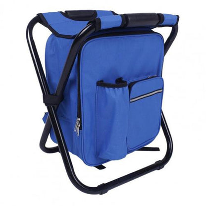 Skorter | Multifunctional Folding Stool Portable Ice Pack Stool Lightweight Outdoor Stool(Blue)