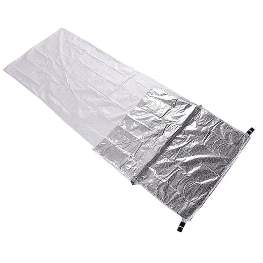 Skorter | Outdoor Hiking Camping Heat-Reflective Thermal Insulation Sleeping Bag Emergency Blanket Single Envelope 200 x 72cm (Silver Gray)