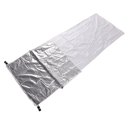 Skorter | Outdoor Hiking Camping Heat-Reflective Thermal Insulation Sleeping Bag Emergency Blanket Single Envelope 200 x 72cm (Silver Gray)