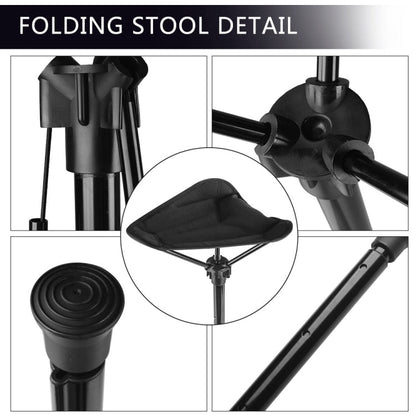 Skorter | Outdoor Folding Stool Portable Queuing Seat Fishing Mazza Telescopic Folding Stool