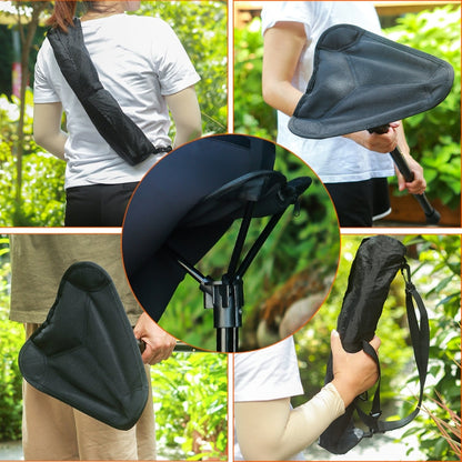 Skorter | Outdoor Folding Stool Portable Queuing Seat Fishing Mazza Telescopic Folding Stool