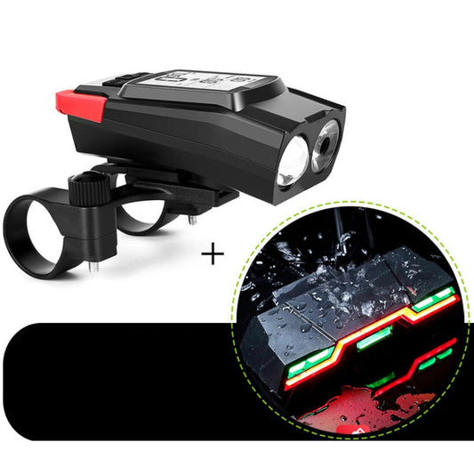 Skorter | 3 In 1 Wireless Bicycle Code Meter Lamp Strong Light Front Light, Colour: Red Upgrade Floating + Tail Light