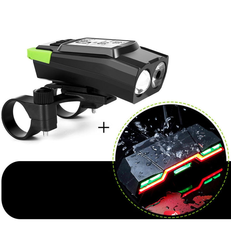 Skorter | 3 In 1 Wireless Bicycle Code Meter Lamp Strong Light Front Light, Colour: Green Upgrade Floating + Tail Light