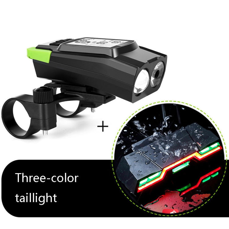 Skorter | 3 In 1 Wireless Bicycle Code Meter Lamp Strong Light Front Light, Colour: Green Upgrade Floating + Tail Light