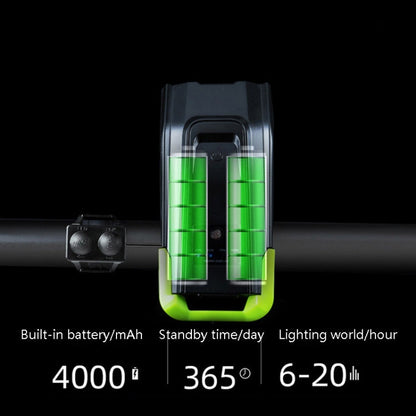 Skorter | 3 In 1 Wireless Bicycle Code Meter Lamp Strong Light Front Light, Colour: Green Upgrade Floating + Tail Light