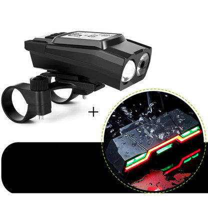 Skorter | 3 In 1 Wireless Bicycle Code Meter Lamp Strong Light Front Light, Colour: Black Upgrade Floating + Tail Light