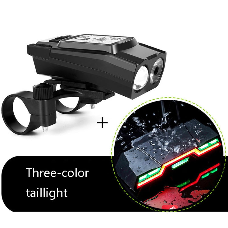 Skorter | 3 In 1 Wireless Bicycle Code Meter Lamp Strong Light Front Light, Colour: Black Upgrade Floating + Tail Light