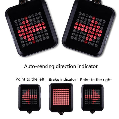 Skorter | Intelligent Steering Brake Tail Light USB Rechargeable Bicycle Light Cycling Warning Safety Light