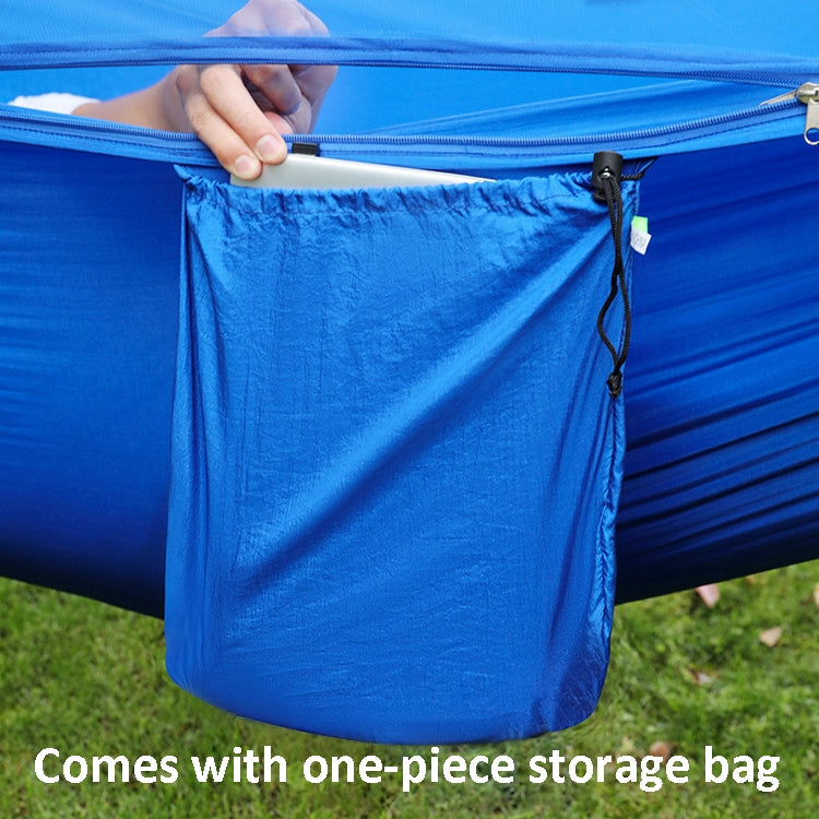 Skorter | Anti-Rollover Automatic Quick-Opening Mosquito Net Hammock Outdoor Camping Double Anti-Mosquito Hammock, Size: 290x140cm(Blue)