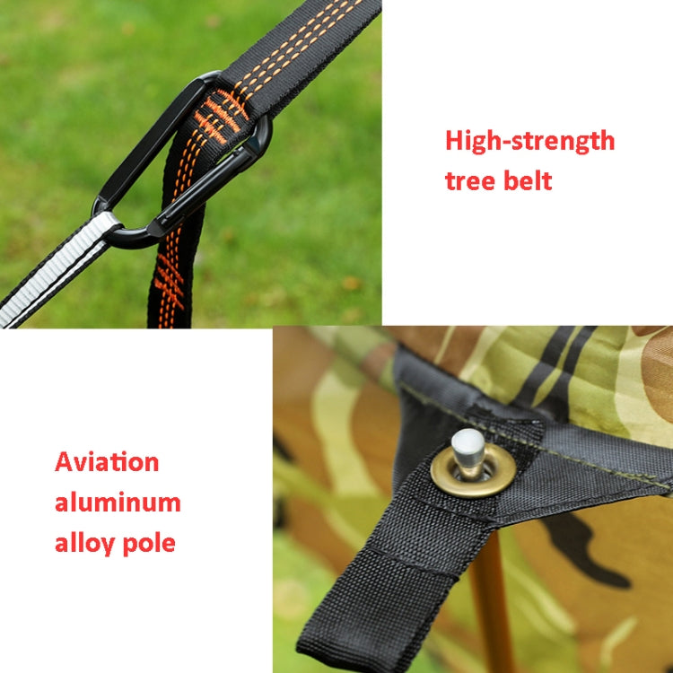 Skorter | Anti-Rollover Automatic Quick-Opening Mosquito Net Hammock Outdoor Camping Double Anti-Mosquito Hammock, Size: 290x140cm(Yellow Black)