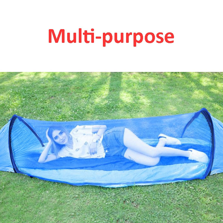 Skorter | Anti-Rollover Automatic Quick-Opening Mosquito Net Hammock Outdoor Camping Double Anti-Mosquito Hammock, Size: 290x140cm(Blue)