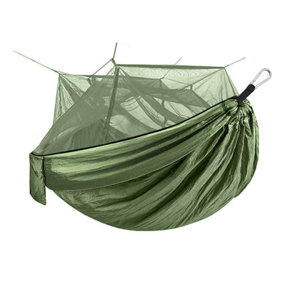 Skorter | Encryption Mosquito Net Hammock Outdoor Camping Anti-Mosquito Net Gauze Hammock, Size: 260x140cm(Army Green)