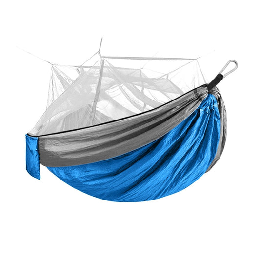 Skorter | Encryption Mosquito Net Hammock Outdoor Camping Anti-Mosquito Net Gauze Hammock, Size: 260x140cm(Dark Blue Grey)