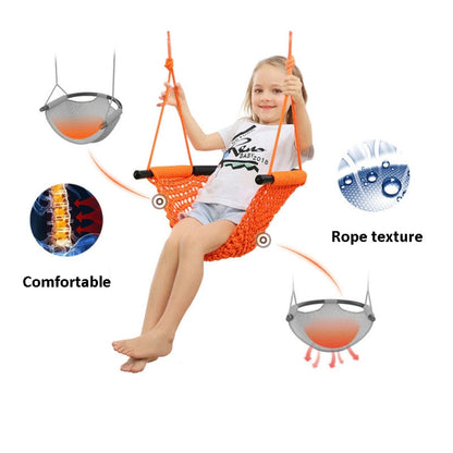 Skorter | Children Swing Family Toys Indoor And Outdoor Garden Hand-Woven Swing Chair Hanging Chair