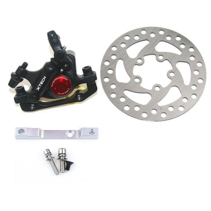 Skorter | 3 in 1 Scooter Modified Hydraulic Brake + 120mm Disc Brake Disc + Modified Seat Set For Xiaomi Mijia M365 Pro(Black Brake + Silver Adapter)