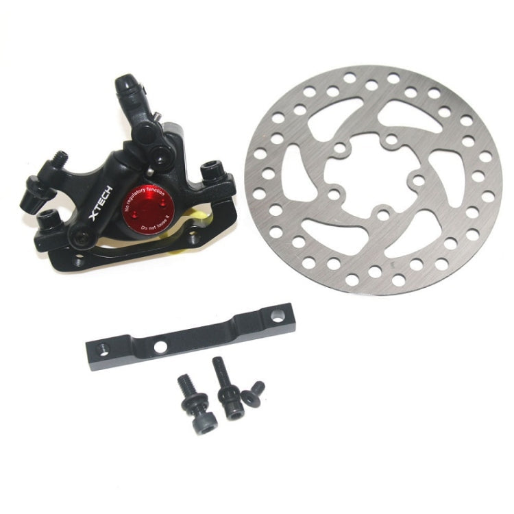 Skorter | 3 in 1 Scooter Modified Hydraulic Brake + 120mm Disc Brake Disc + Modified Seat Set For Xiaomi Mijia M365 Pro(Black Brake + Black Adapter)