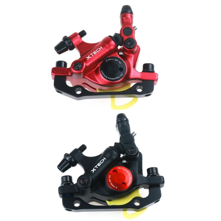 Skorter | 3 in 1 Scooter Modified Hydraulic Brake + 120mm Disc Brake Disc + Modified Seat Set For Xiaomi Mijia M365 Pro(Red Brake + Silver Adapter)