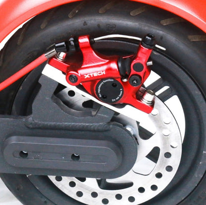 Skorter | 3 in 1 Scooter Modified Hydraulic Brake + 120mm Disc Brake Disc + Modified Seat Set For Xiaomi Mijia M365 Pro(Black Brake + Silver Adapter)
