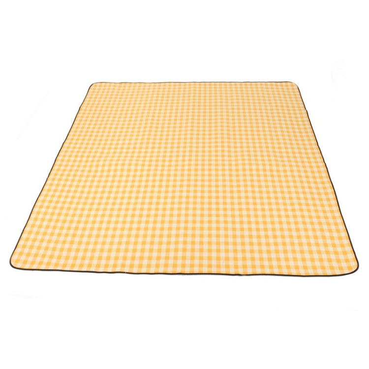 Skorter | FP1409 6mm Thickened Moisture-Proof Beach Mat Outdoor Camping Tent Mat With Storage Bag 150x200cm( Yellow White)