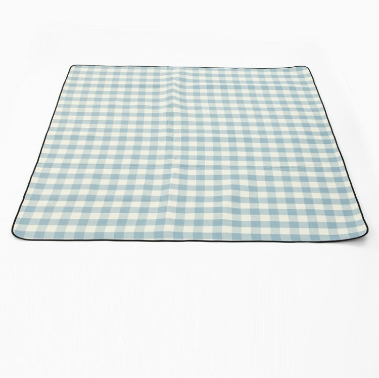 Skorter | FP1409 6mm Thickened Moisture-Proof Beach Mat Outdoor Camping Tent Mat With Storage Bag 150x200cm(Blue Grid)