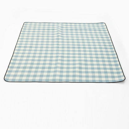 Skorter | FP1409 6mm Thickened Moisture-Proof Beach Mat Outdoor Camping Tent Mat With Storage Bag 150x200cm(Blue Grid)