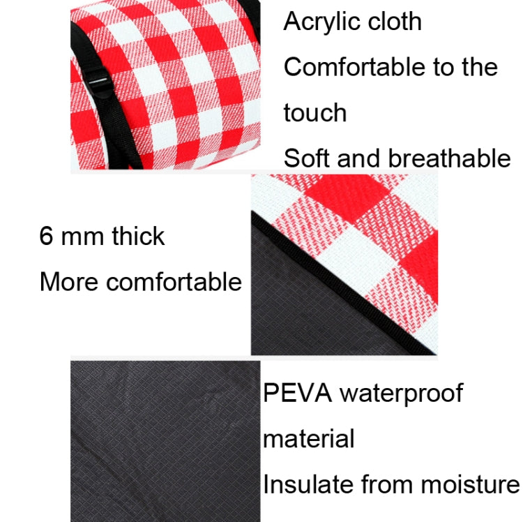 Skorter | FP1409 6mm Thickened Moisture-Proof Beach Mat Outdoor Camping Tent Mat With Storage Bag 150x200cm(Strawberry Dessert)