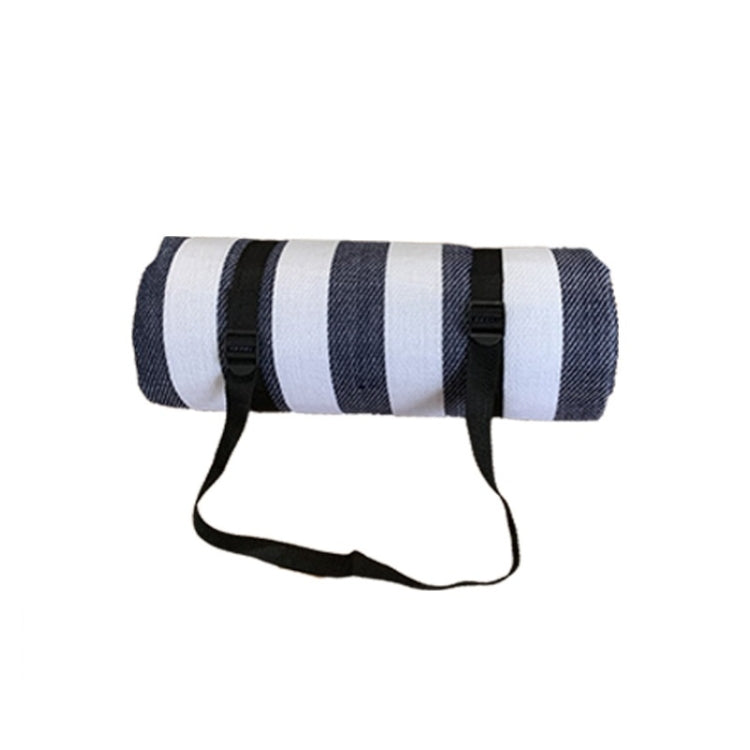 Skorter | FP1409 6mm Thickened Moisture-Proof Beach Mat Outdoor Camping Tent Mat With Storage Bag 200x200cm(Blue Stripe)