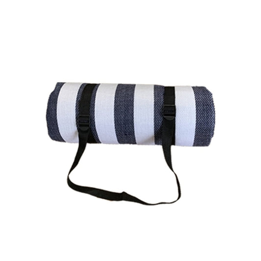 Skorter | FP1409 6mm Thickened Moisture-Proof Beach Mat Outdoor Camping Tent Mat With Storage Bag 200x200cm(Blue Stripe)