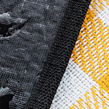 Skorter | FP1409 6mm Thickened Moisture-Proof Beach Mat Outdoor Camping Tent Mat With Storage Bag 200x200cm(Black White Grid)