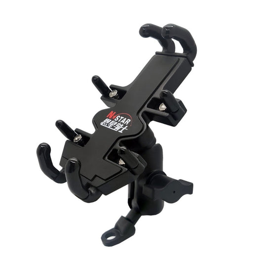 Skorter | N-STAR NJN001 Motorcycle Bicycle Compatible Mobile Phone Bracket Aluminum Accessories Riding Equipment(With Crooked Ball Head)