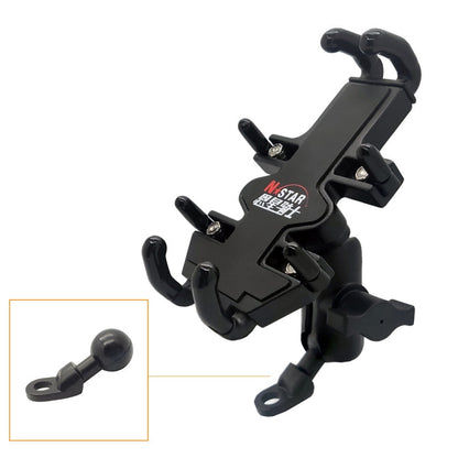 Skorter | N-STAR NJN001 Motorcycle Bicycle Compatible Mobile Phone Bracket Aluminum Accessories Riding Equipment(With Crooked Ball Head)