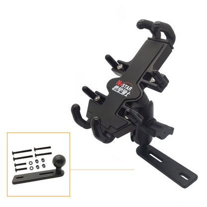 Skorter | N-STAR NJN001 Motorcycle Bicycle Compatible Mobile Phone Bracket Aluminum Accessories Riding Equipment(With Pump Cover)