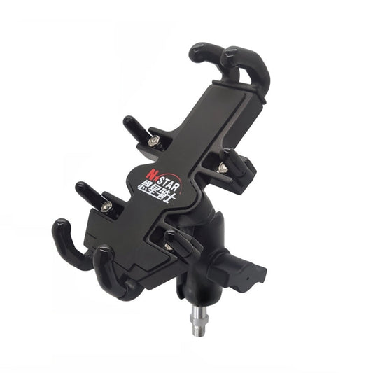 Skorter | N-STAR NJN001 Motorcycle Bicycle Compatible Mobile Phone Bracket Aluminum Accessories Riding Equipment(With M10 Ball)