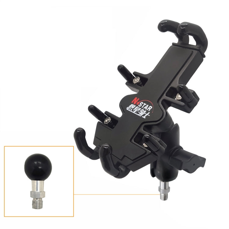 Skorter | N-STAR NJN001 Motorcycle Bicycle Compatible Mobile Phone Bracket Aluminum Accessories Riding Equipment(With M10 Ball)