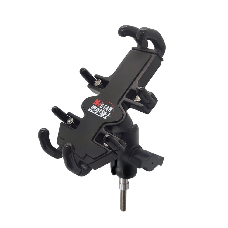 Skorter | N-STAR NJN001 Motorcycle Bicycle Compatible Mobile Phone Bracket Aluminum Accessories Riding Equipment(With Hollow M8 Ball)