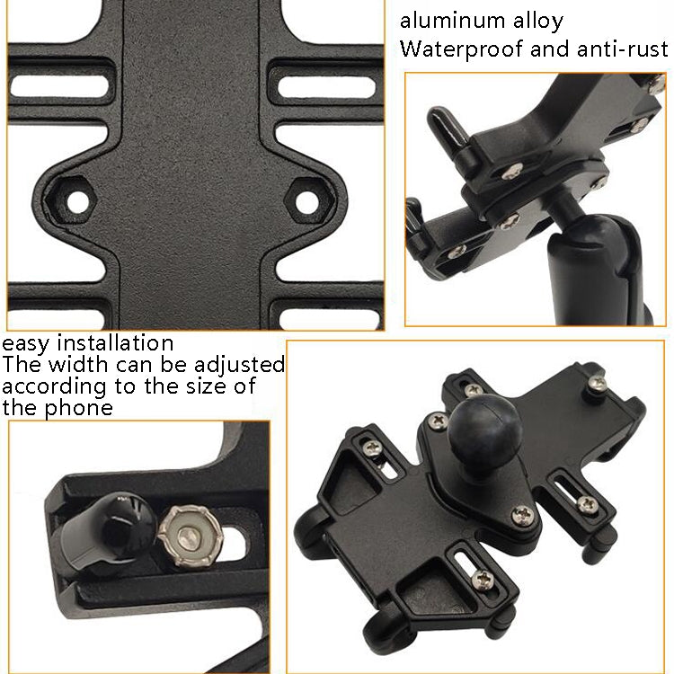 Skorter | N-STAR NJN001 Motorcycle Bicycle Compatible Mobile Phone Bracket Aluminum Accessories Riding Equipment(With T Head)
