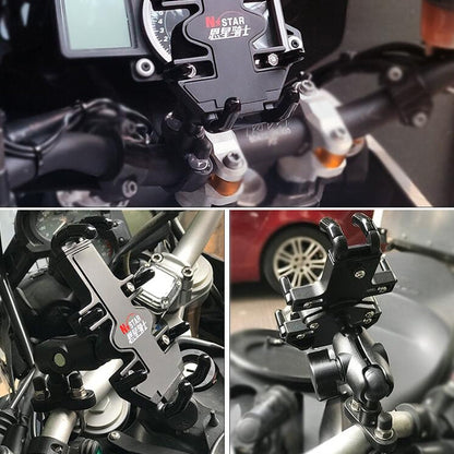 Skorter | N-STAR NJN001 Motorcycle Bicycle Compatible Mobile Phone Bracket Aluminum Accessories Riding Equipment(With T Head)