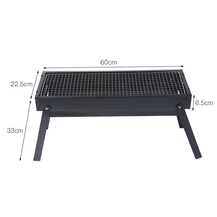 Skorter | Wrought Iron Barbecue Thickened Folding Barbecue 63.5x42x48cm