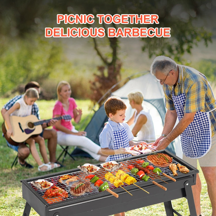 Skorter | Wrought Iron Barbecue Thickened Folding Barbecue 63.5x42x48cm