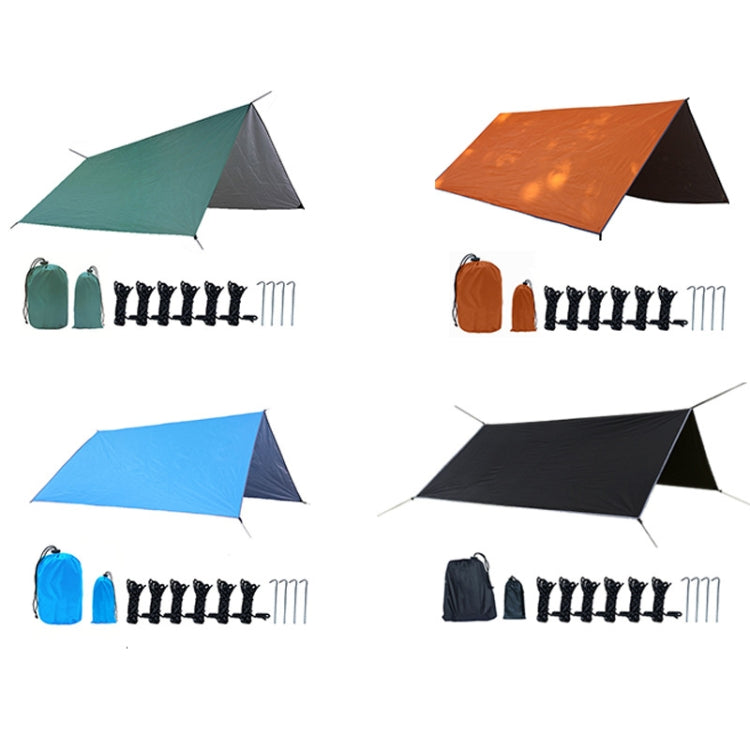 Skorter | Outdoor Camping Supplies Multifunctional Camping Sunshade Waterproof And Moisture-Proof Mat Ultra-Light Sky,Size: 300 x 300cm (Orange)