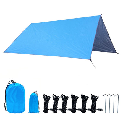 Skorter | Outdoor Camping Supplies Multifunctional Camping Sunshade Waterproof And Moisture-Proof Mat Ultra-Light Sky,Size: 300 x 300cm (Sky Blue)