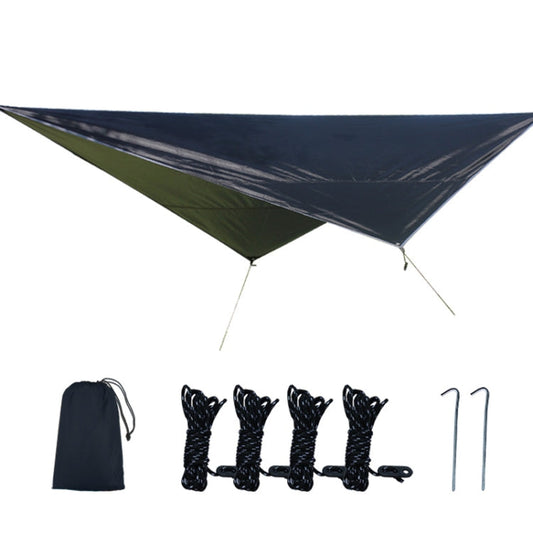 Skorter | Outdoor Camping Supplies Multifunctional Camping Sunshade Waterproof And Moisture-Proof Mat Ultra-Light Sky,Size: 320 x 250cm (Black)