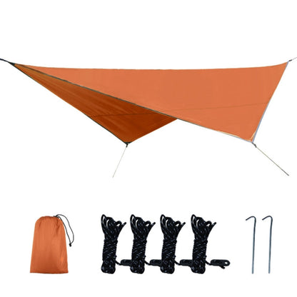 Skorter | Outdoor Camping Supplies Multifunctional Camping Sunshade Waterproof And Moisture-Proof Mat Ultra-Light Sky,Size: 320 x 250cm (Orange)