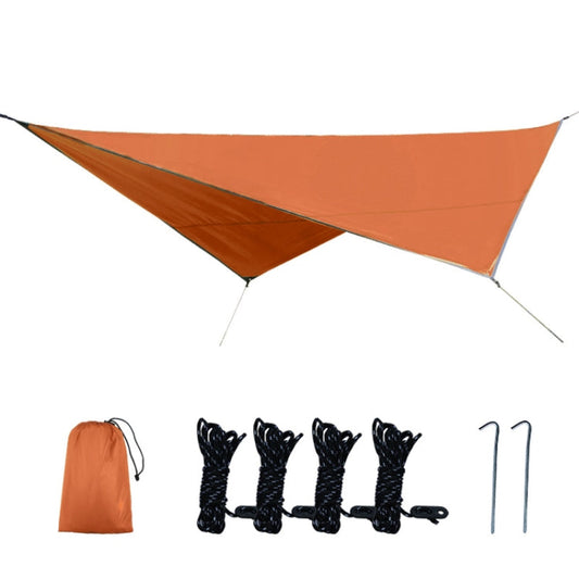 Skorter | Outdoor Camping Supplies Multifunctional Camping Sunshade Waterproof And Moisture-Proof Mat Ultra-Light Sky,Size: 320 x 250cm (Orange)