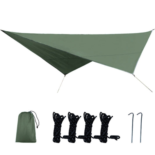Skorter | Outdoor Camping Supplies Multifunctional Camping Sunshade Waterproof And Moisture-Proof Mat Ultra-Light Sky,Size: 320 x 250cm (Army Green)